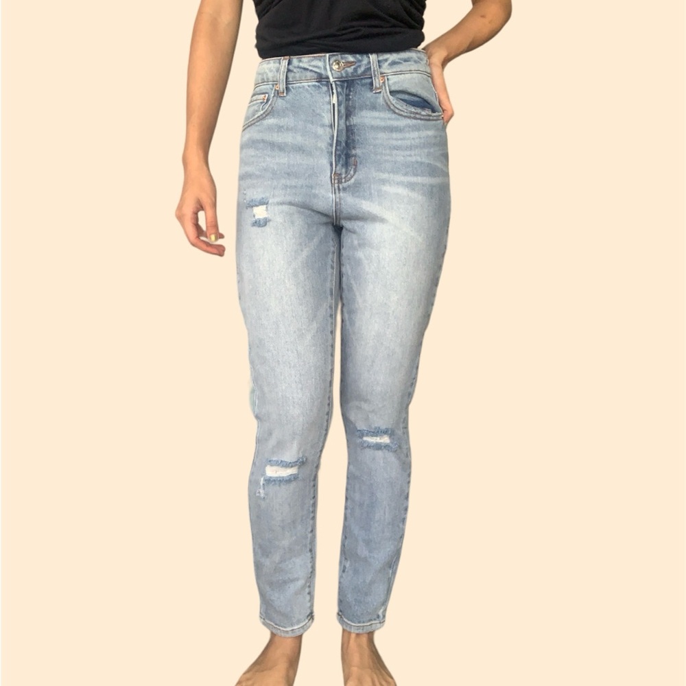 Regular Casual Streetwear ripped blue Jeans Size 5 Spring Summer Fall Winter